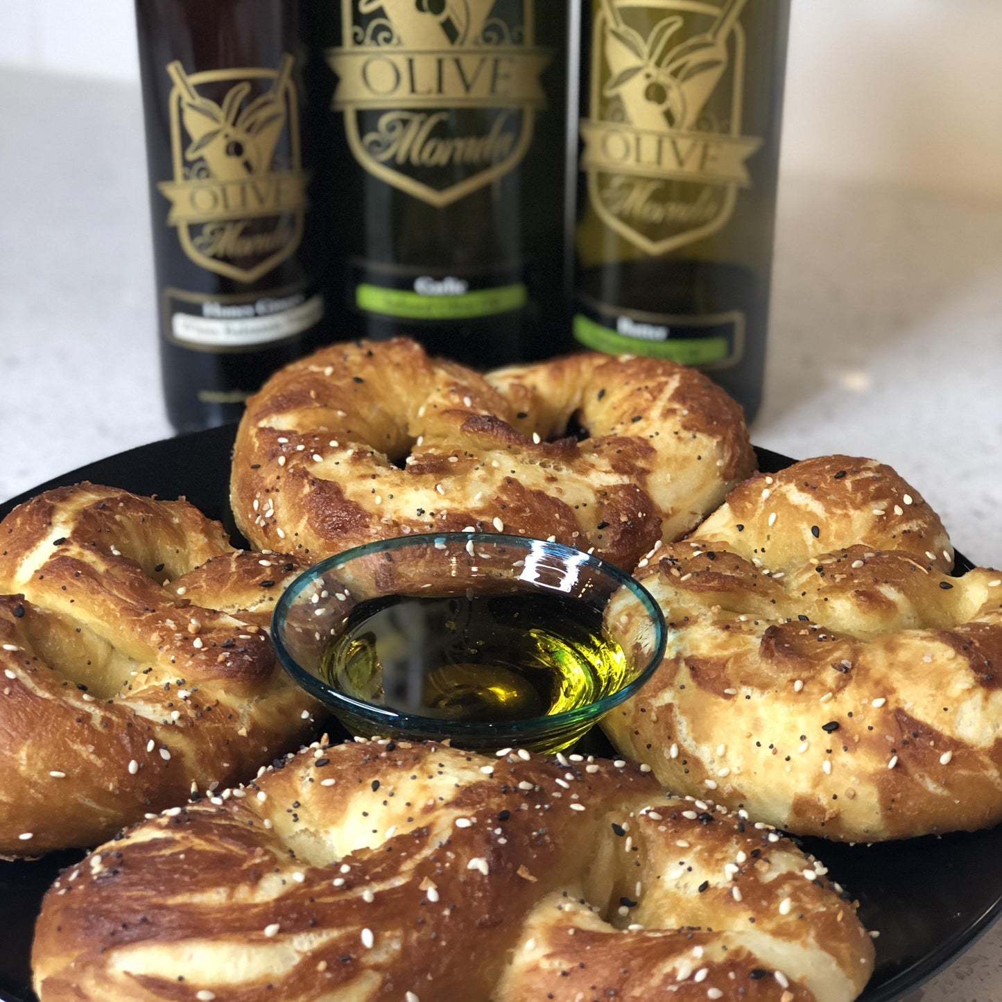 Buttery Soft Pretzels made with Olive Morada Olive Oil