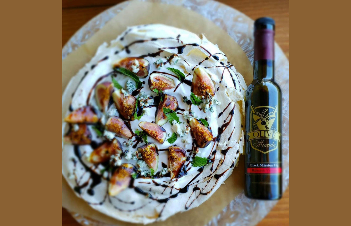Fig & Blue Cheese Pavlova