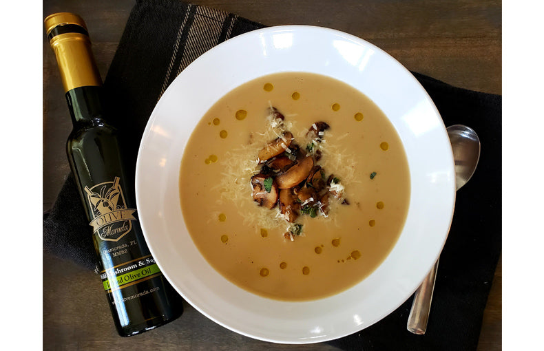 Creamy Mushroom Parmesan Soup