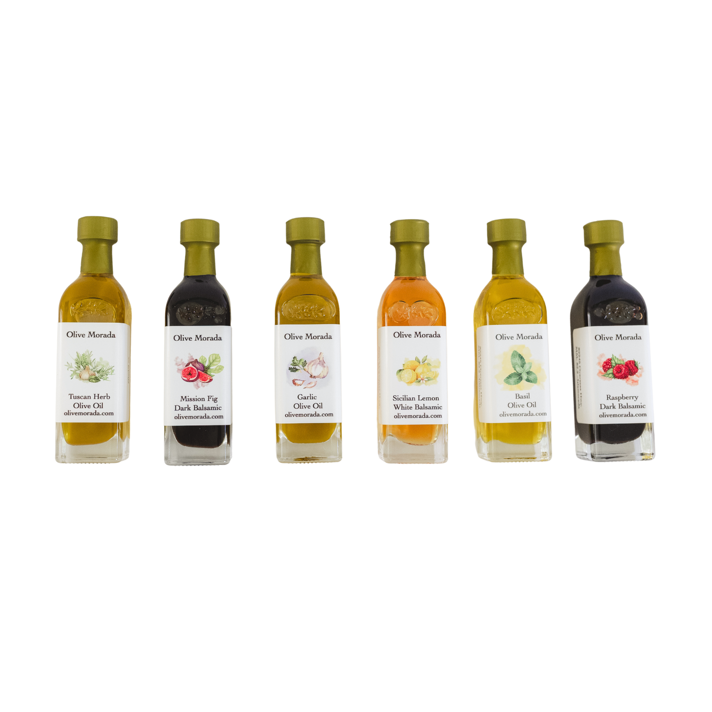 6 Bottle Sampler Pack - Traditional - Infused Olive Oil Gift 6 Bottle Sampler Pack - Traditional - Infused Olive Oil Gift